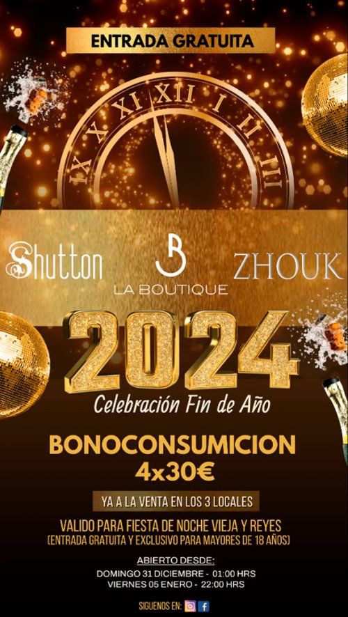 Fiesta fin de año 2024 en Valladolid